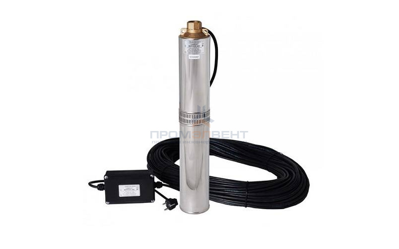 Насос скважинный Водолей БЦПЭ 1,6-40 У (2,4 кВт, Qmax 5,8 м³/ч, Hmax 70 м, кабель 40 м)