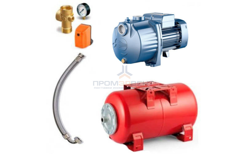 Насосная станция Pedrollo HYDROFRESH 2Cpm 80C-24 CL - 0,37 кВт (Qmax 70 л/мин, 1x230В, с/х)