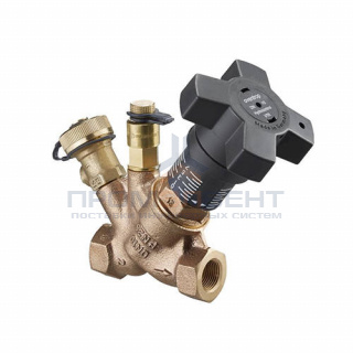 Вентиль регулирующий Oventrop Hydrocontrol VTR (25 бар) - Ду40 (ВР/ВР, с ниппелем и шаровым краном)