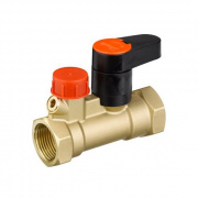 Клапан запорный ручной Danfoss LENO MSV-S - 1/2" (ВР/ВР, PN20, со спускным краном)