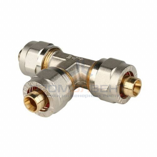 Тройник STOUT - 26 (винтовой, для металлопластиковых труб)