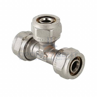 Тройник VALTEC VTm.331 - 20 (винтовой, для металлопластиковых труб)