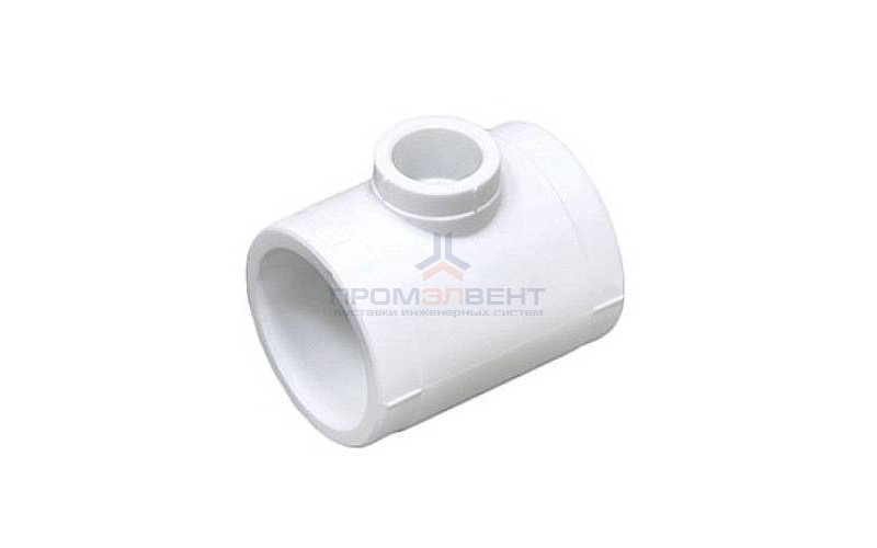 Тройник переходной Fusitek - 50 x 20 x 50 (для полипропиленовых труб под пайку, цвет белый)