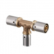 Тройник переходной Oventrop Cofit P - 26x3.0 x 20x2.5 x 26x3.0 (прессовой, бронза)