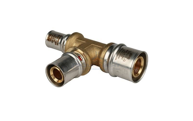 Тройник переходной STOUT - 26 x 26 x 20 (прессовой, для металлопластиковых труб)