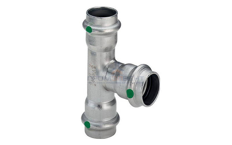 Тройник переходной Viega Sanpress Inox 2318 - 54 x 42 x 54 (нержавеющая сталь)