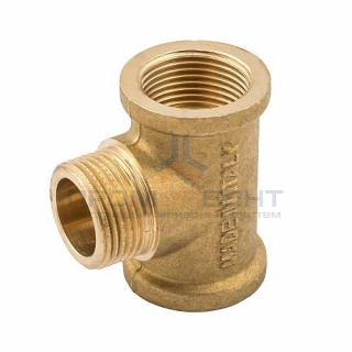 Тройник с внутренней и наружной резьбой ELSEN METALIT EBF08 - 1/2" (латунь без покрытия)