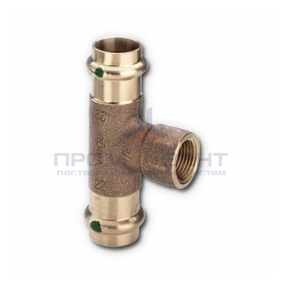 Тройник с переходом на внутреннюю резьбу Viega G3 Sanpress 2217.2 - 54 x 1/2"