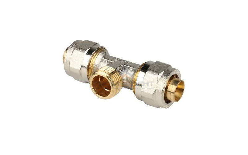 Тройник с переходом на наружную резьбу STOUT - 26 x 3/4