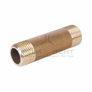 Удлинитель резьбовой STOUT - 1"1/2 длина 80 мм (НР/НР, латунь без покрытия)
