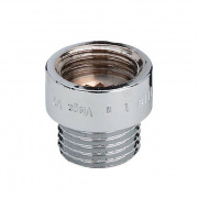 Удлинитель резьбовой Viega 3526 - 1/2" длина 100 мм (ВР/НР, бронза хромированная)