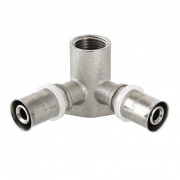 Водорозетка проходная VALTEC VTm.234 - 20 x 1/2" (прессовая, для металлопластиковых труб)