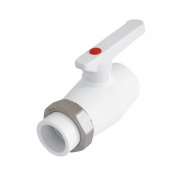 Кран шаровой разъемный односторонний KALDE - 20 (Пайка/Пайка, ручка-рычаг)