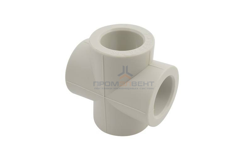 Крестовина FV-Plast - 20 (для полипропиленовых труб под пайку, цвет серый)