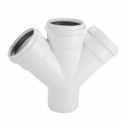 Крестовина одноплоскостная 45° REHAU RAUPIANO PLUS - 110 (для системы внутренней канализации)