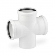 Крестовина одноплоскостная 87° REHAU RAUPIANO PLUS - 110 (для системы внутренней канализации)