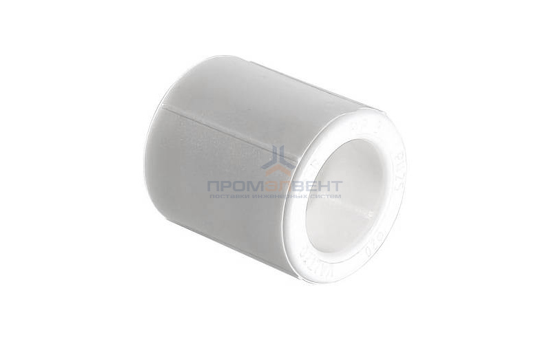 Муфта VALTEC VTp.703 - 75 (для полипропиленовых труб под пайку, цвет белый)