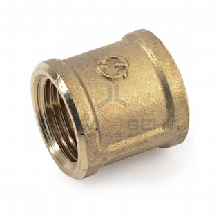 Муфта латунная резьбовая STOUT - 3/8"