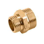 Ниппель латунный резьбовой переходной STOUT - 2" x 1"1/2