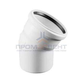 Отвод 30° REHAU RAUPIANO PLUS - 125 (для системы внутренней канализации)