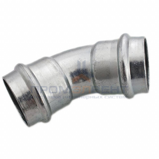 Отвод 45° Conex Banninger PC 5041 - 54 (оцинкованная сталь)