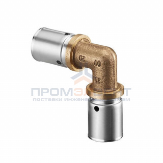 Отвод 90° Oventrop Cofit P - 16x2.0 (прессовой, бронза)