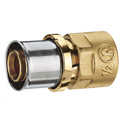 Переход на внутреннюю резьбу Giacomini RM109 - 20x2.0 x 3/4" (прессовой, для металлопластик.труб)