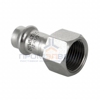 Переход на внутреннюю резьбу VALTEC VTi.902 - 22 x 3/4" (прессовой, для труб из нержавеющей стали)