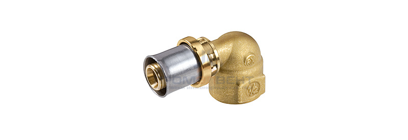 Переход на внутреннюю резьбу угловой Giacomini RM129 - 16x2.0 x 3/4