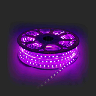 10-50 Светодиодная лента, 220В, 12Вт/м, smd5050, 60д/м, IP44, белый шнур ПВХ с прозрачным рассеивателем 16х7мм, 25м, с аксессуарами, RGB