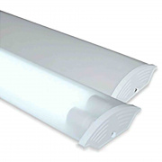 14-30 Светильник линейный, под светодиодные лампы Т8 600мм, белый, металл/поликарбонат, IP40, 220В/50Гц, УХЛ4, 632х118х40мм.