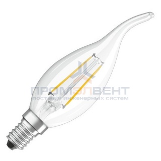 Лампа филаментная светодиодная свеча на ветру Osram LED Retrofit CLAS BA40 4W/827 470lm E14 Filament