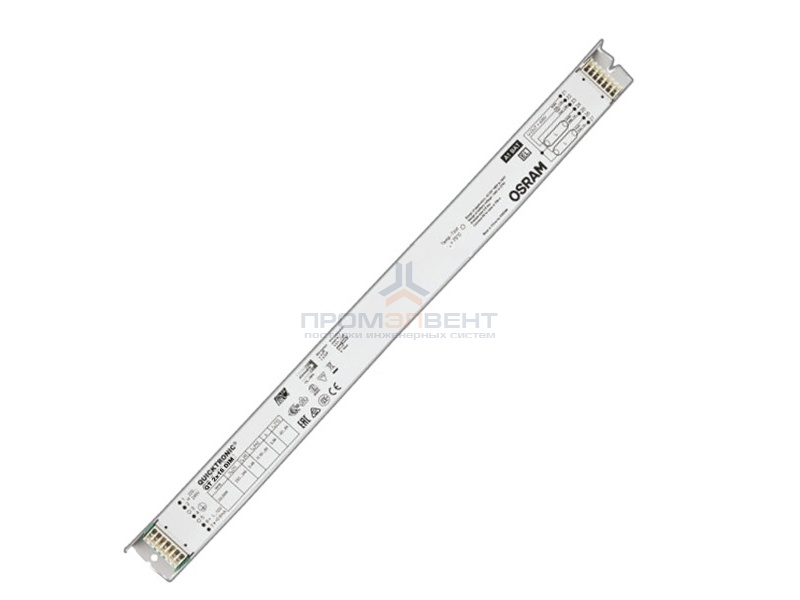 ЭПРА Osram QT 2x18 DIM 1-10V диммируемый для люминесцентных ламп T8 L423x30x21mm