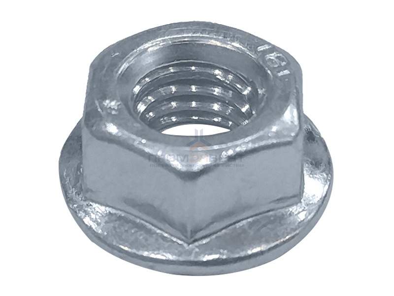 Гайка с насечкой, препятствующей откручиванию М10 оцинкованная DKC