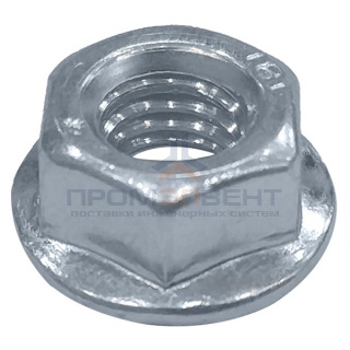 Гайка с насечкой, препятствующей откручиванию М10 оцинкованная DKC