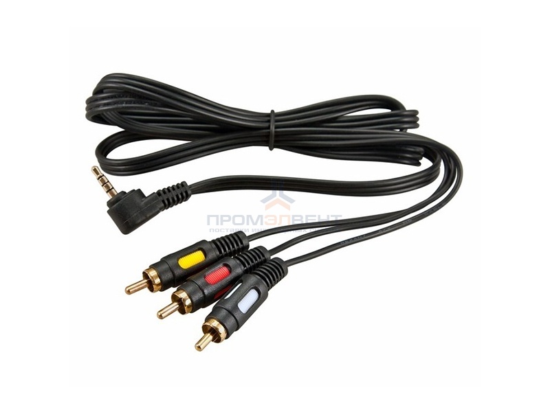 Шнур 3.5мм 4C Plug-3RCA Plug 1.5M GOLD