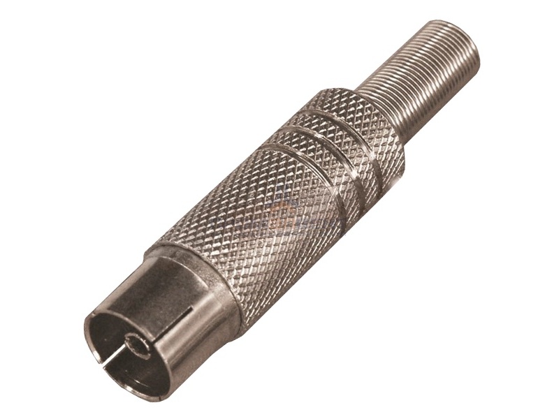 Гнездо TV никель c пружиной