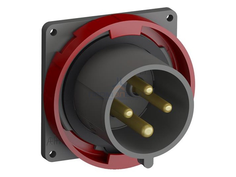 Вилка с прямым фланцем Easy&Safe ABB 332EBU6W 32A 3P+E IP67 6ч