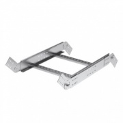 Угол вертикальный шарнирный 100х400 универсальный, цинк-ламельный