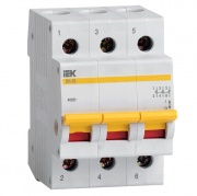 Рубильник модульный ВН-32 3Р  63А выключатель нагрузки ИЭК