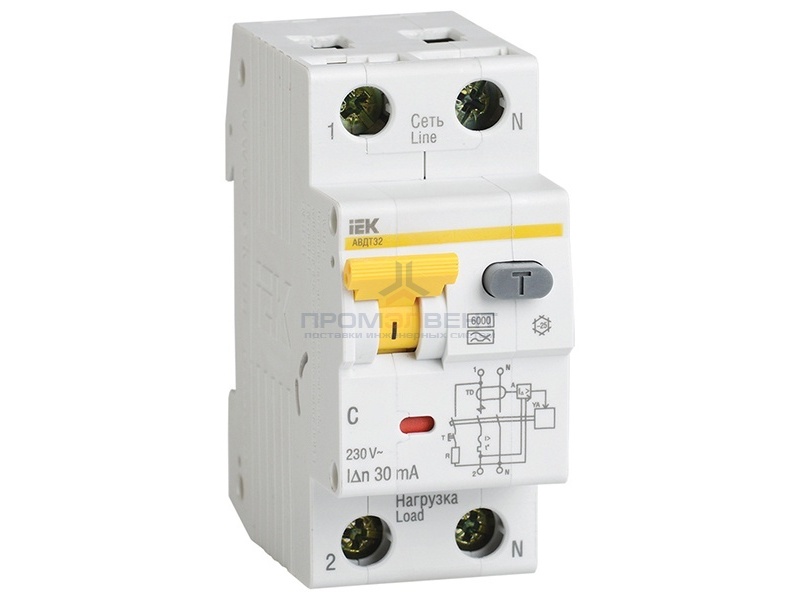 Дифференциальный автомат АВДТ 32 C40 30мА ИЭК