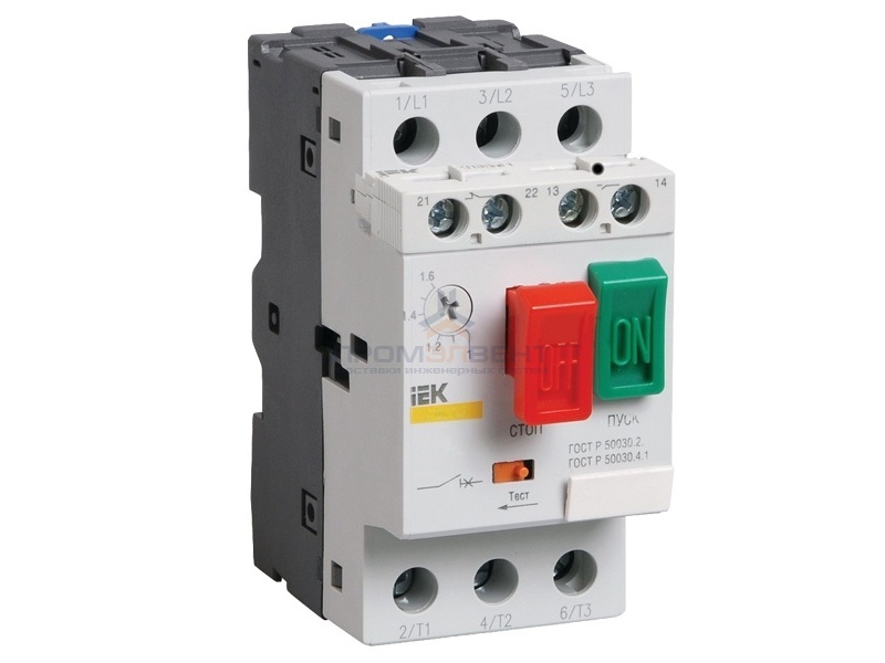 Пускатель ПРК32-0,63 In0,63A Ir0,4-0,63A Ue 660В ИЭК