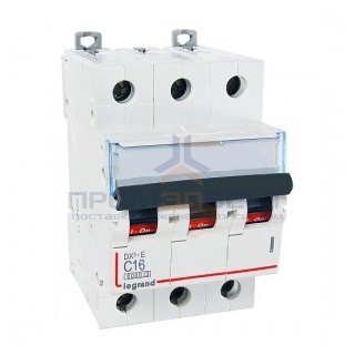 Автоматический выключатель Legrand DX3-E C16 3П 6000/6kA (автомат)