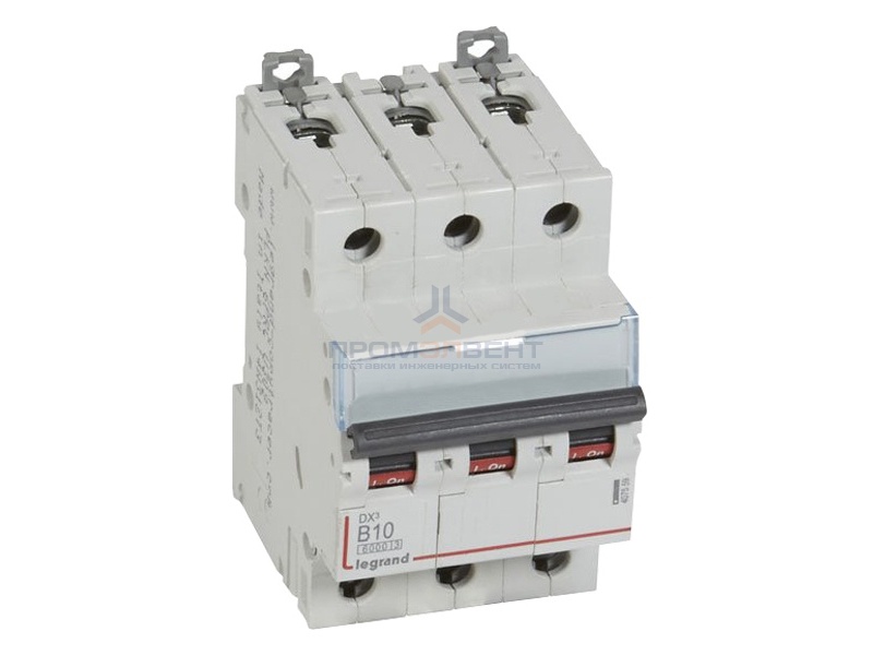 Автоматический выключатель Legrand DX3 3П B10A 6000/10kA (автомат)