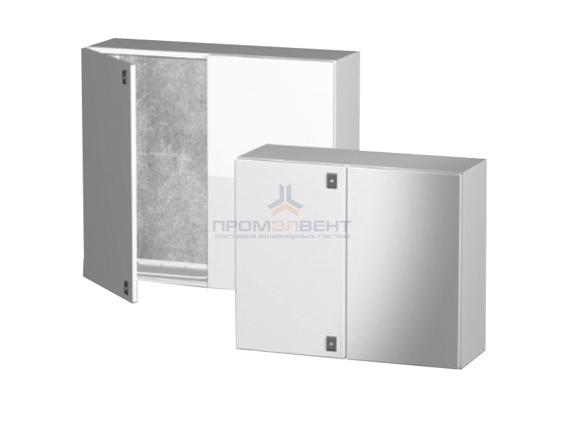 Навесной металлический влагозащищенный шкаф DKC CE IP55 1200x1200x300мм двухдверный с монтажной плат