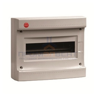 Щиток настен. без дверцы 12мод., IP40, серый, с усил. клеммн.блоком в компл. 1х87312