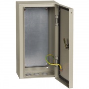 Щит металлический влагозащищенный ЩМП-4.2.1-0 74 У2 IP54, с монтажной платой  400х210х150 ИЭК