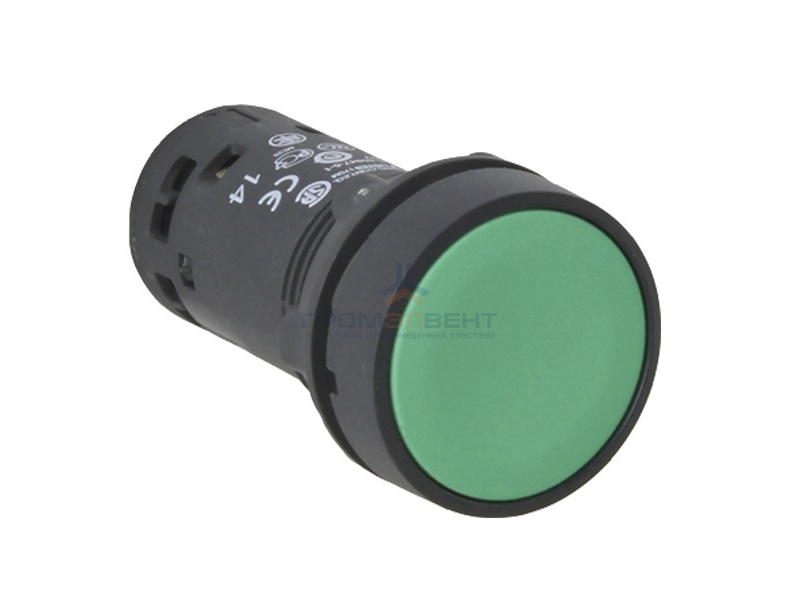 Кнопка Schneider Electric XB7NA35 c возвратом НО+НЗ 22мм зеленая